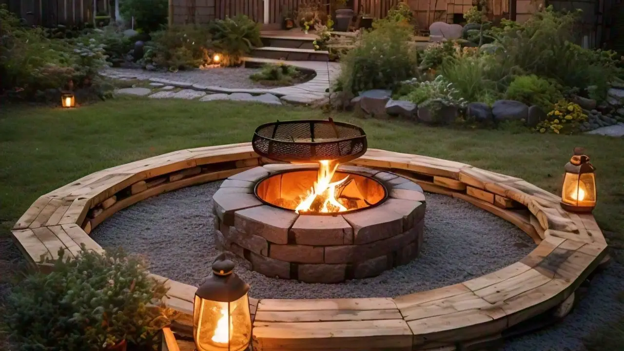 How to build a wood burning fire pit