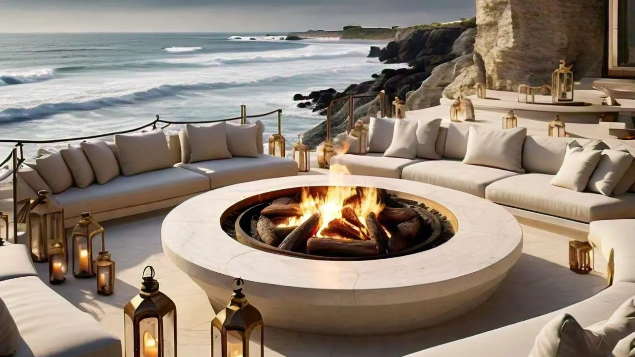 can you burn wood in a concrete fire pit