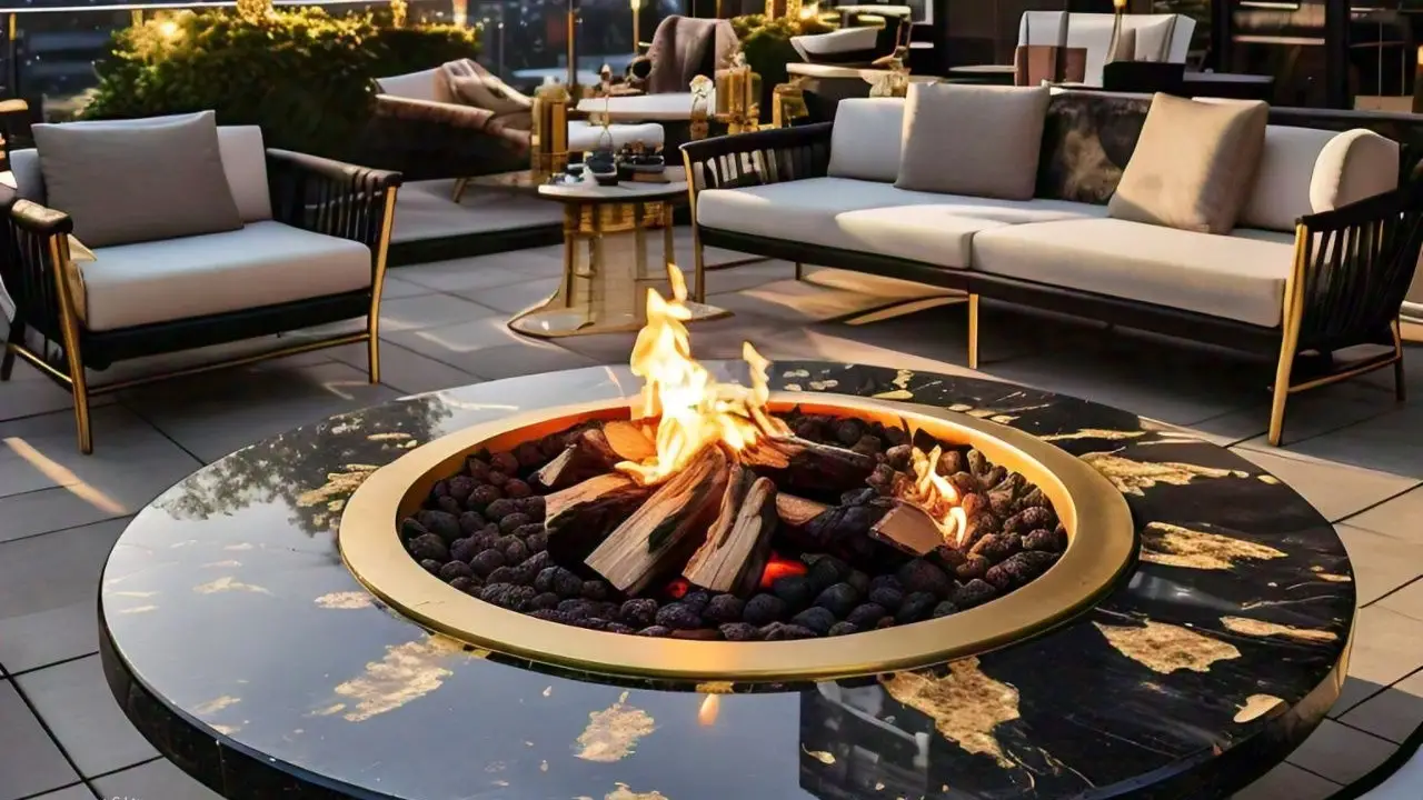 How to use lava rocks in a wood fire pit